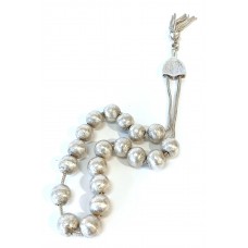 Κομπολόι από ασήμι 925 με σαγρέ χάντρες (KOM01)